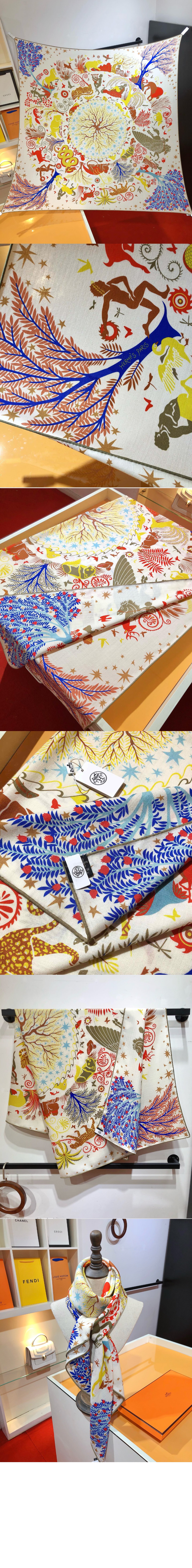 Les Folies du Faubourg 스카프 140 > 에르메스