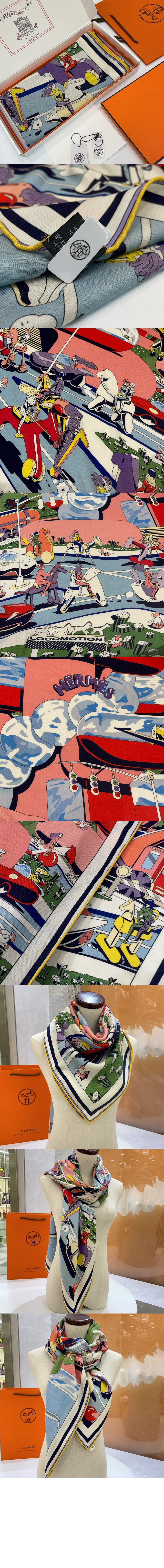 Les Roues de Phaeton Bandana 숄140 > 에르메스