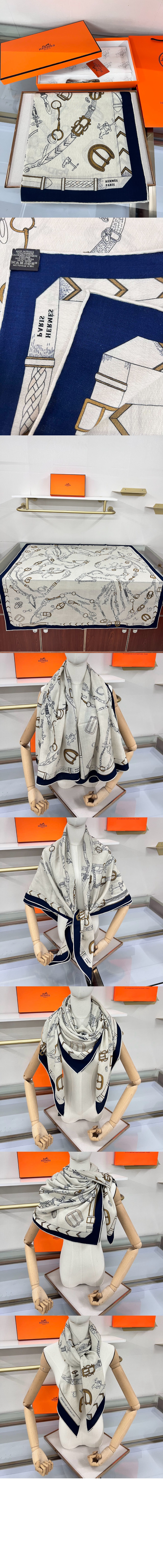 Chevaux Dechaines 숄 140 > 에르메스