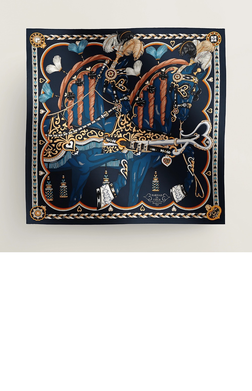 Harnais de Coeur 스카프 90 > 에르메스