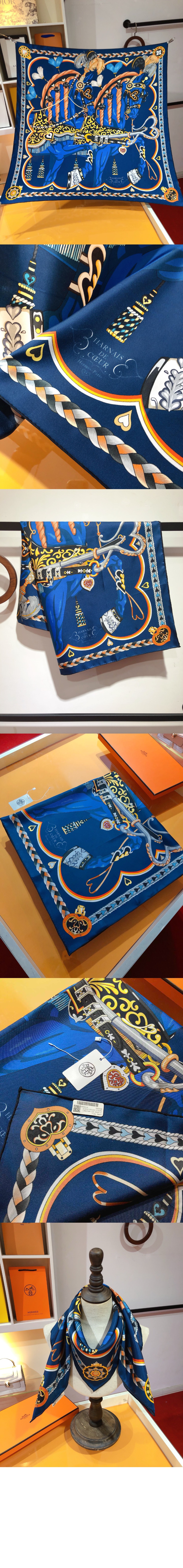 Harnais de Coeur 스카프 90 > 에르메스