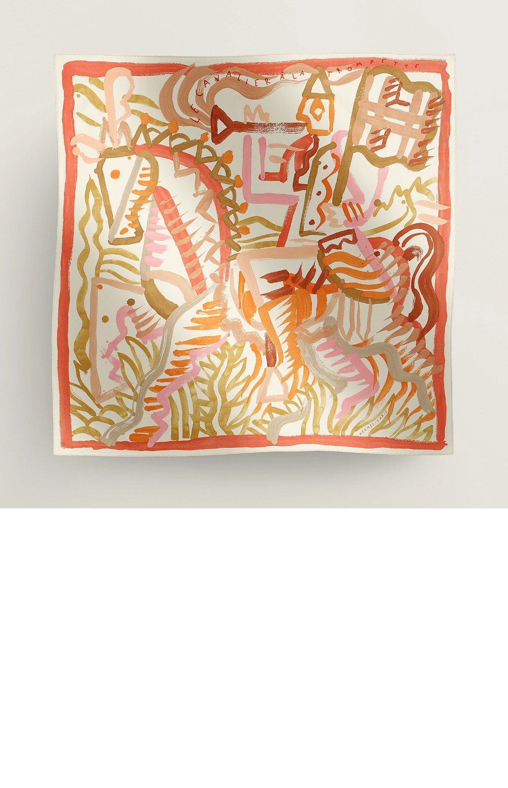 Le Cavalier a la Trompette 스카프 90 > 에르메스