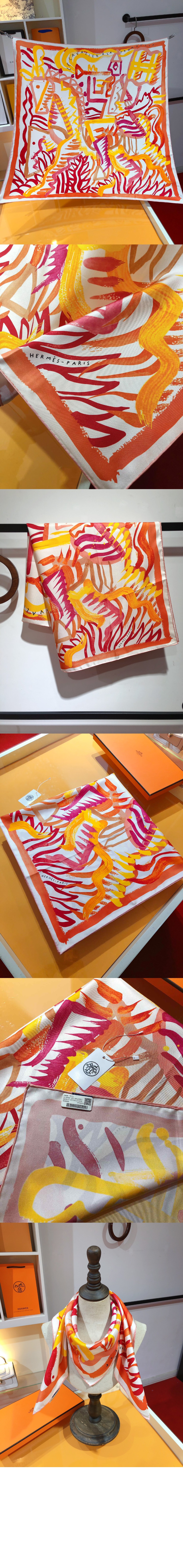 Le Cavalier a la Trompette 스카프 90 > 에르메스