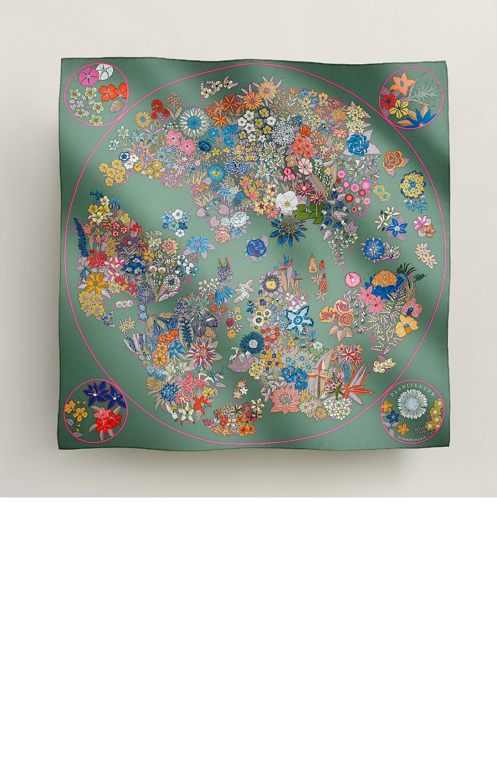 Planifleurs 스카프 90 > 에르메스
