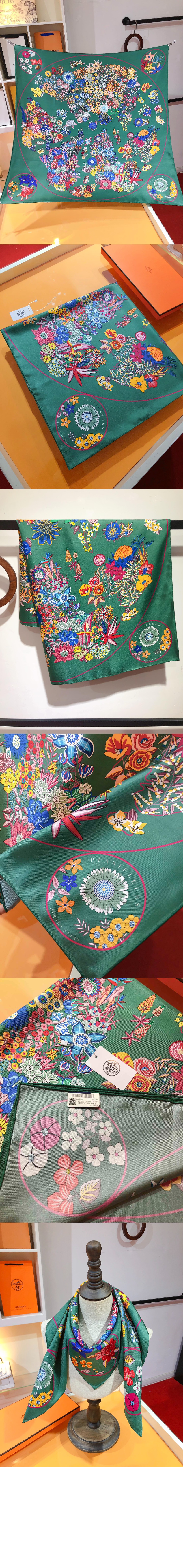 Planifleurs 스카프 90 > 에르메스