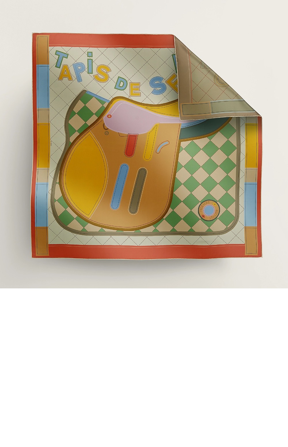 Tapis de Selle 더블 페이스 스카프 90 > 에르메스