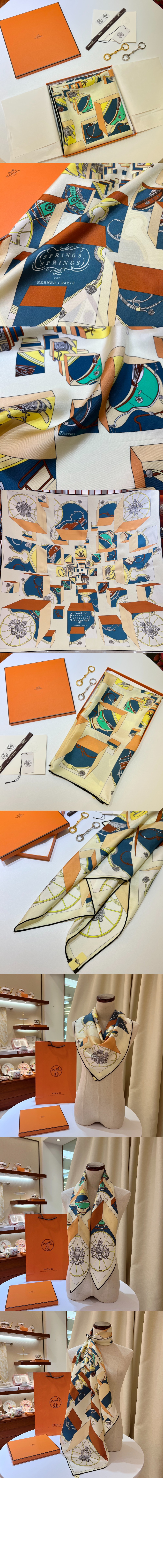 Jumping Spring 스카프 90 > 에르메스