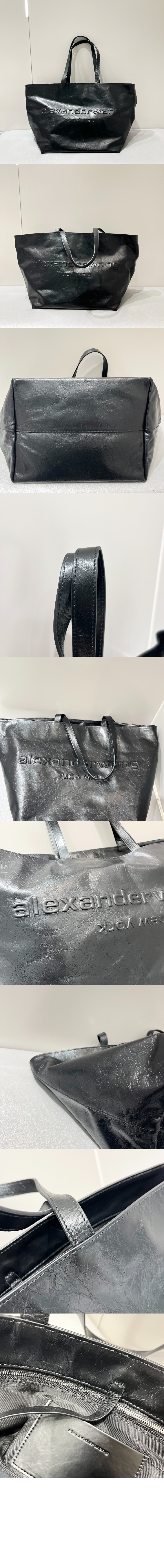 펀치 엠보스드 로고 가죽 토트백 20224T > Emile Tote - 에밀 토트