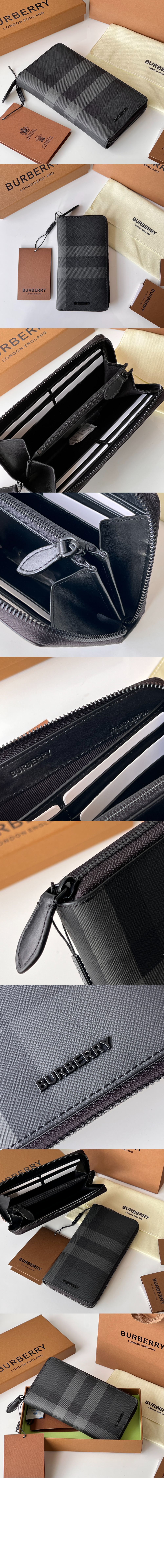 체크 지퍼 지갑 80548201 > Zipper Long Wallet - 지퍼 장지갑