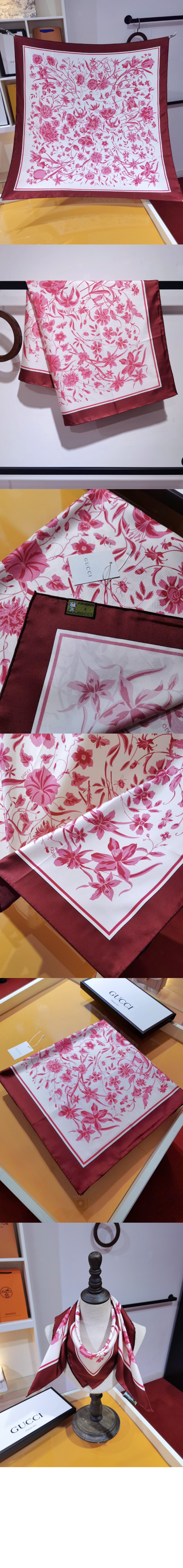 플로라 프린트 실크 스카프 786252 > Etc - 기타제품