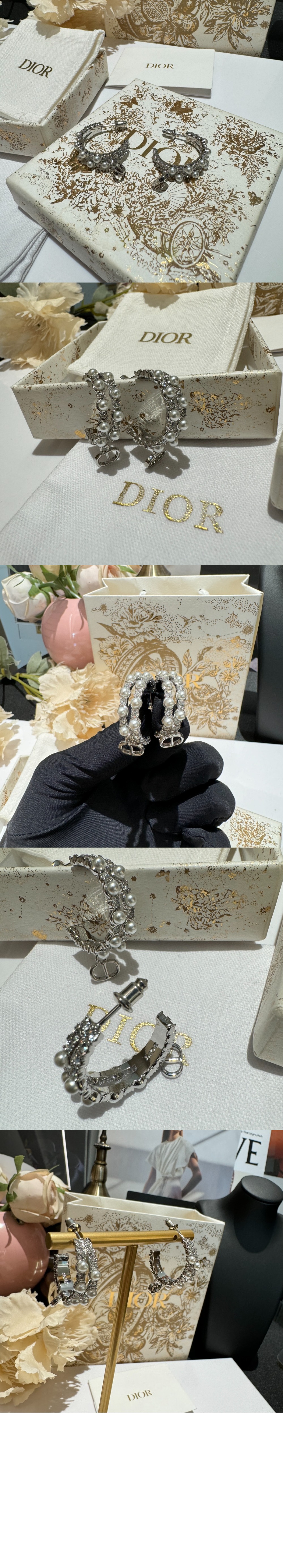 Petit CD Treasure 귀걸이 E3285 > 디올