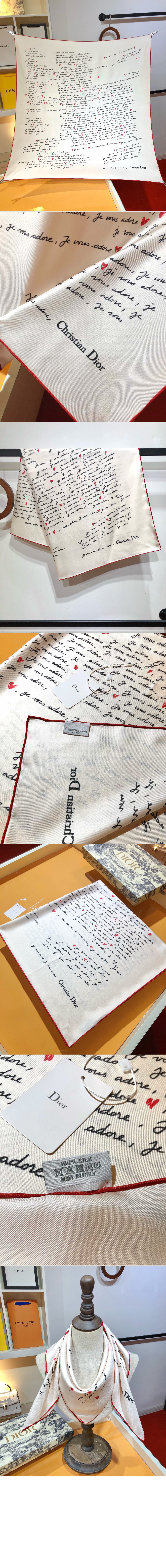 90 스퀘어 스카프  45ADO > 디올