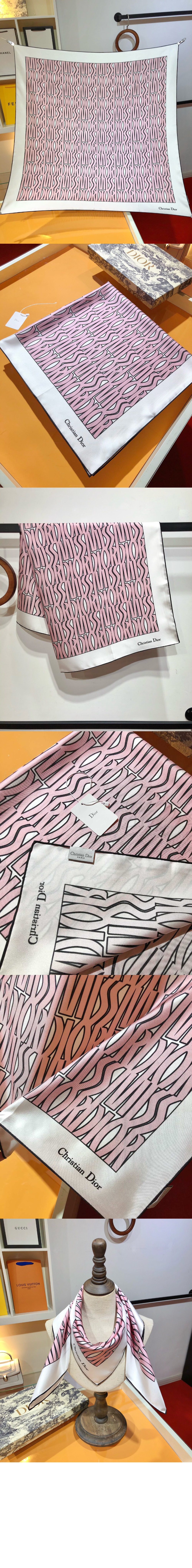 Allover 90 스퀘어 스카프 45MID > 디올