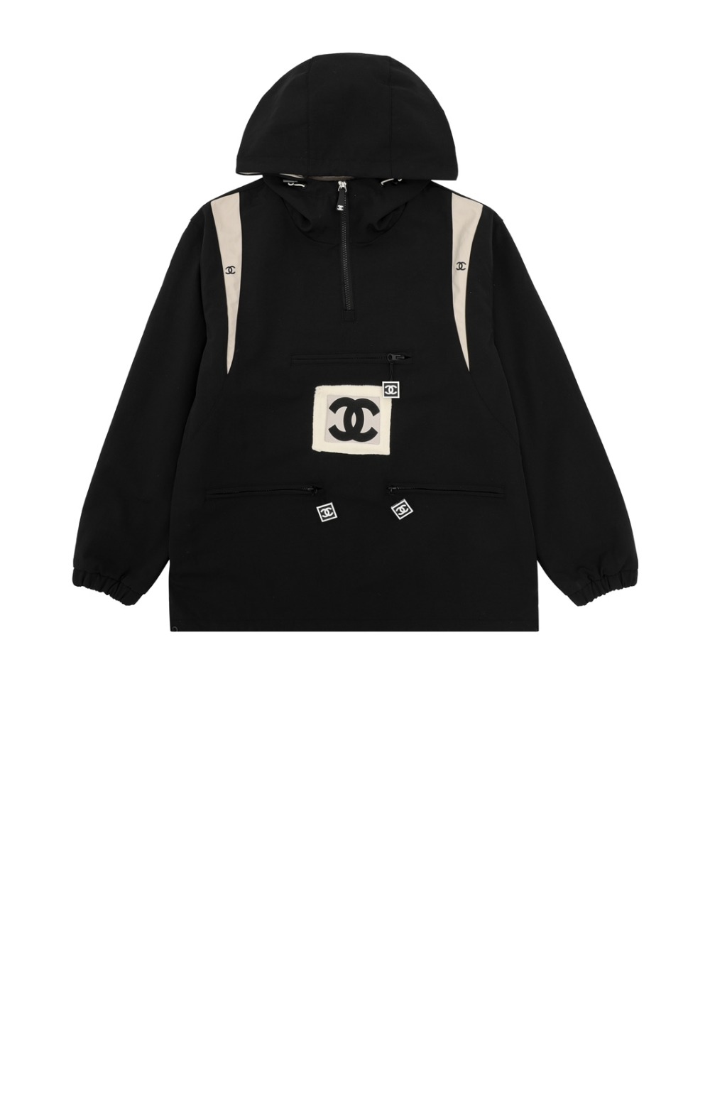 로고 프린트 재킷 > 샤넬