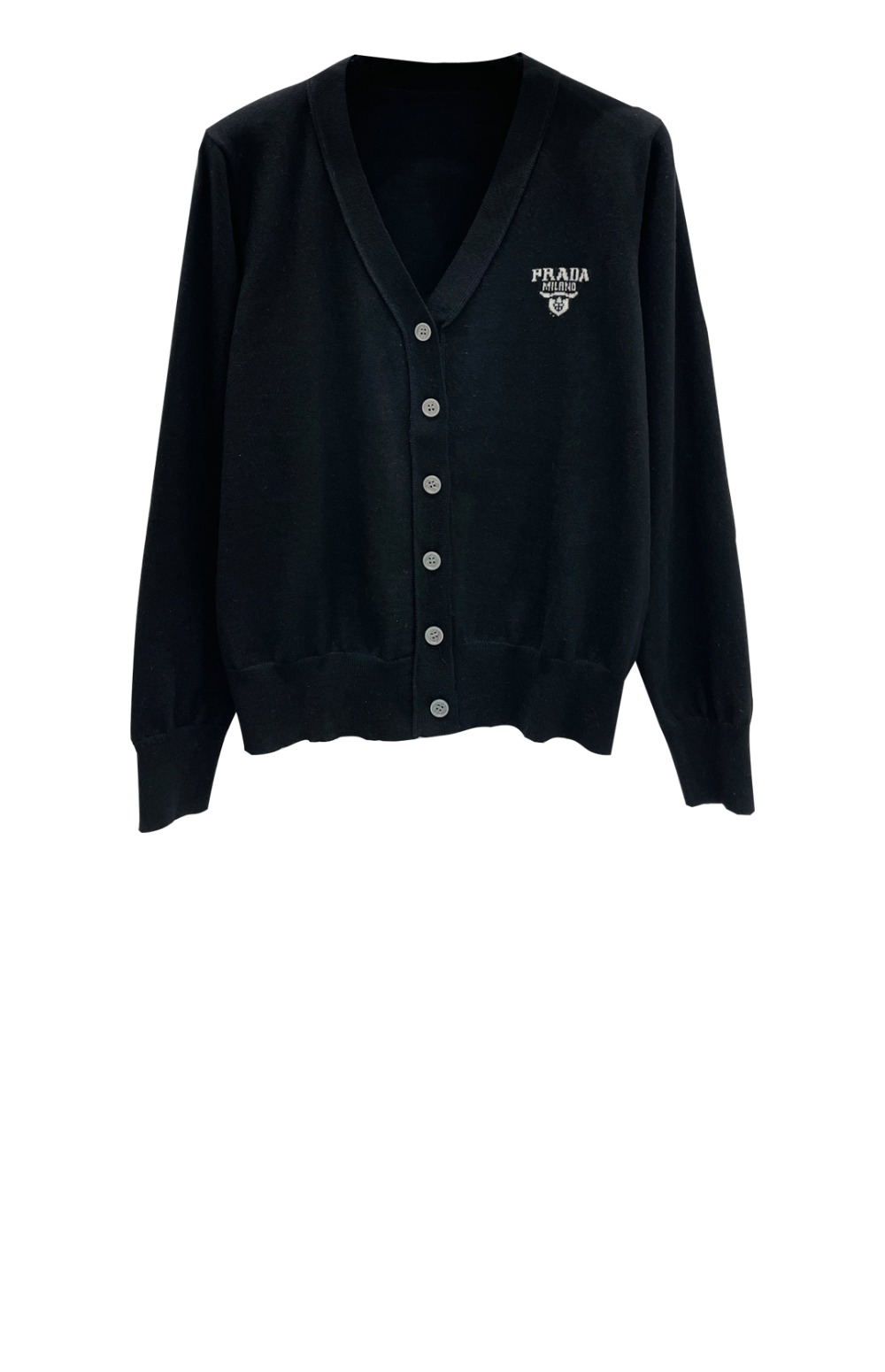 로고 쇼트 코트 > 프라다