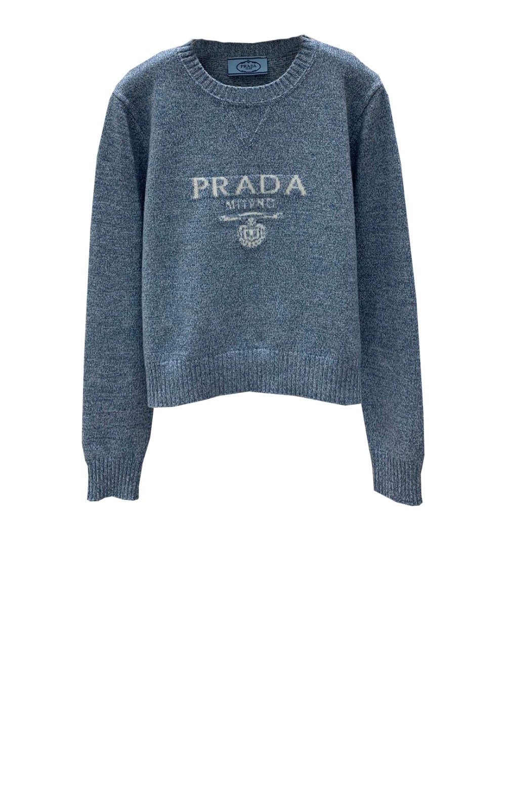 로고 니트 상의 > 프라다