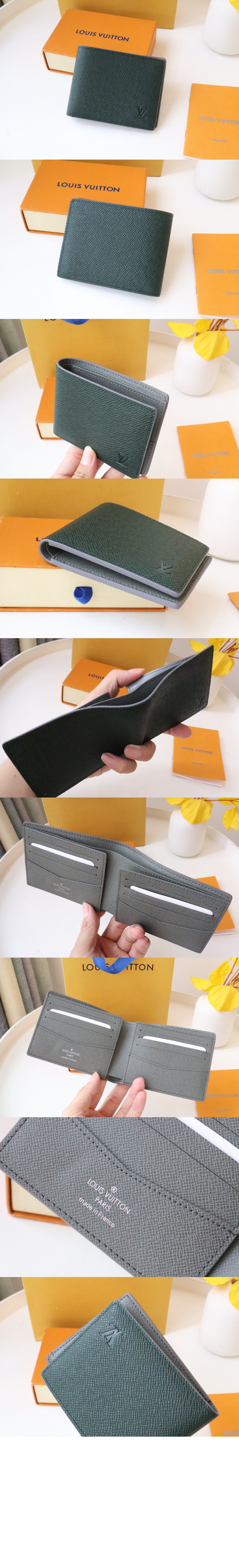 슬렌더 월릿 투톤 타이가 레더 반지갑 글래시어 M81628 > Slender - 슬렌더