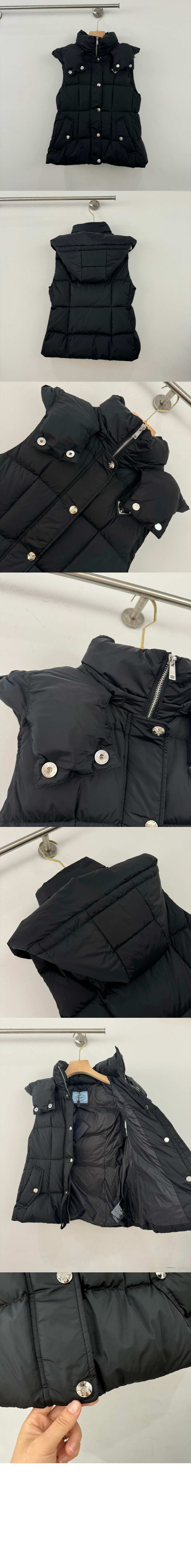 로고 쇼트 코트 > 프라다