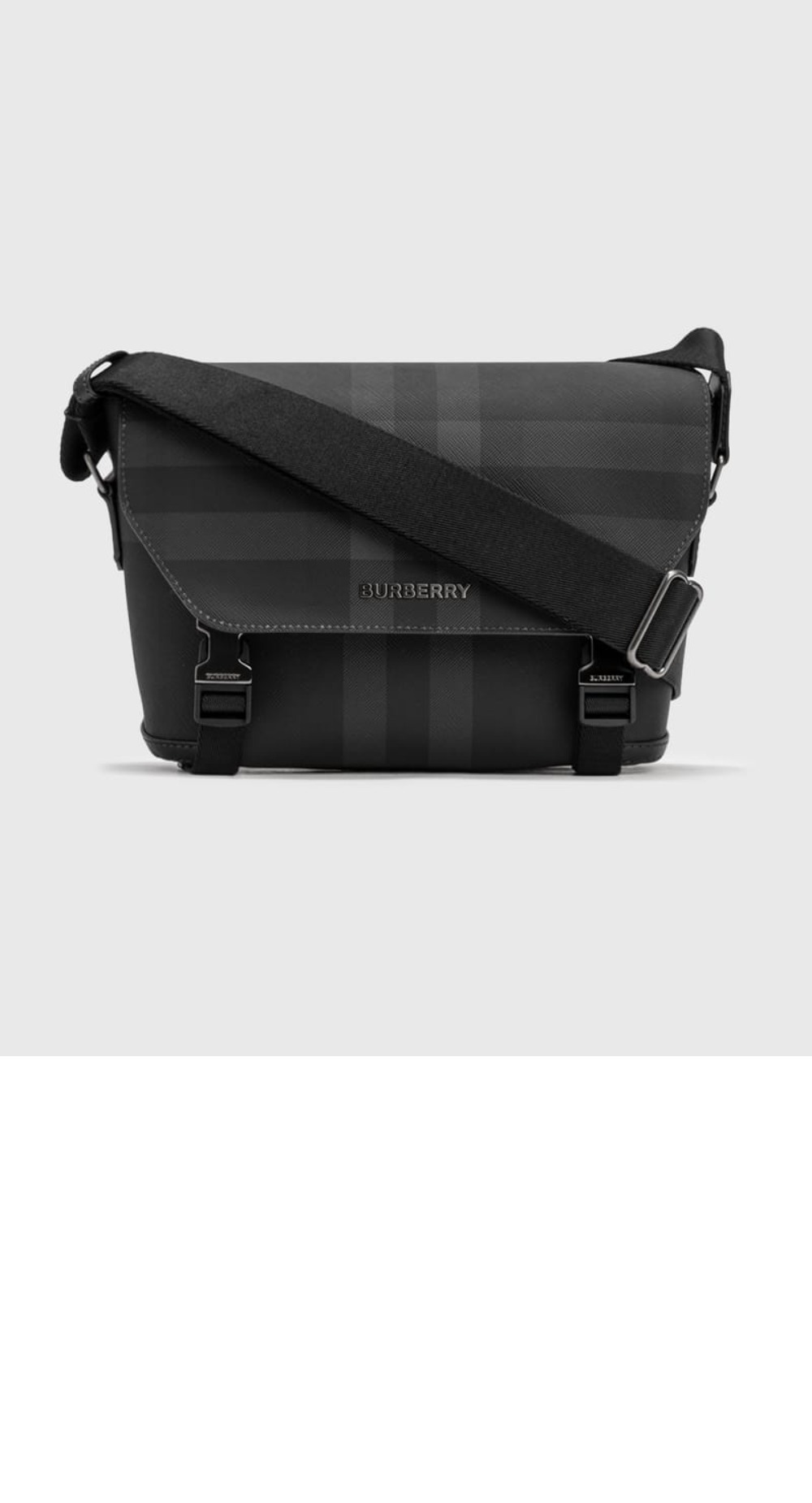 차콜 체크 레더 스몰 메신저백 80653351 > Etc - 기타제품