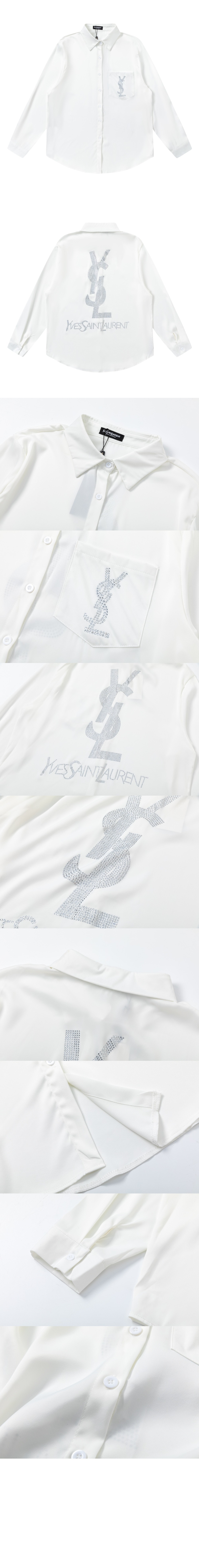 코튼 포플린 소재의 셔츠 > 생로랑