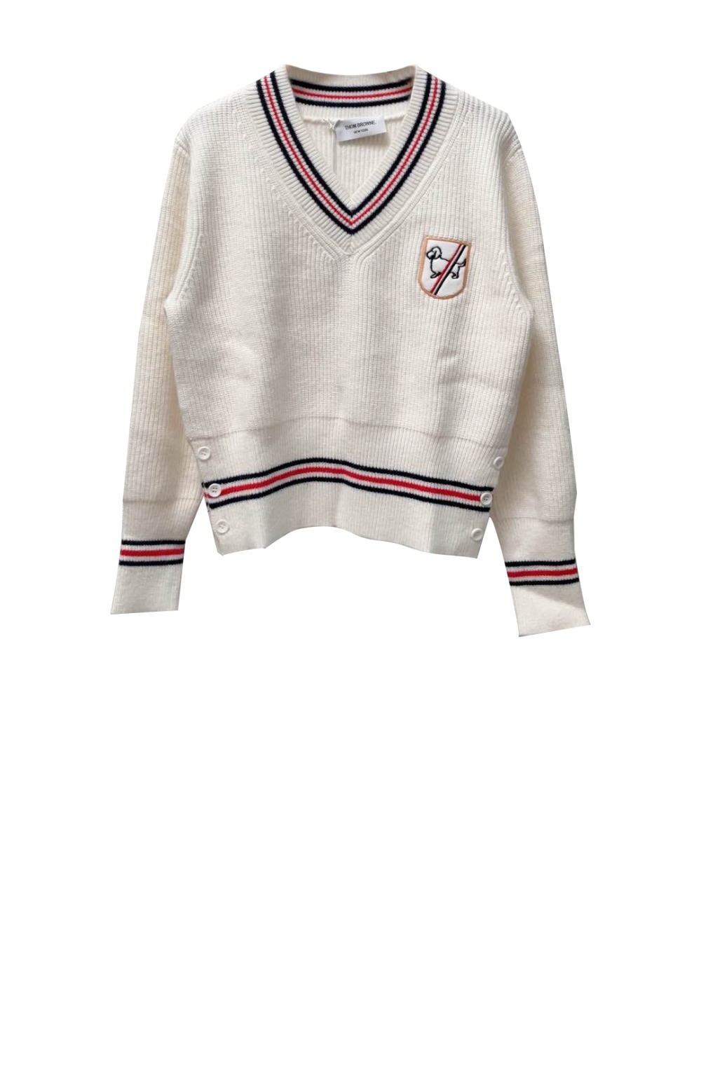 프린트 니트 톱 > 톰브라운