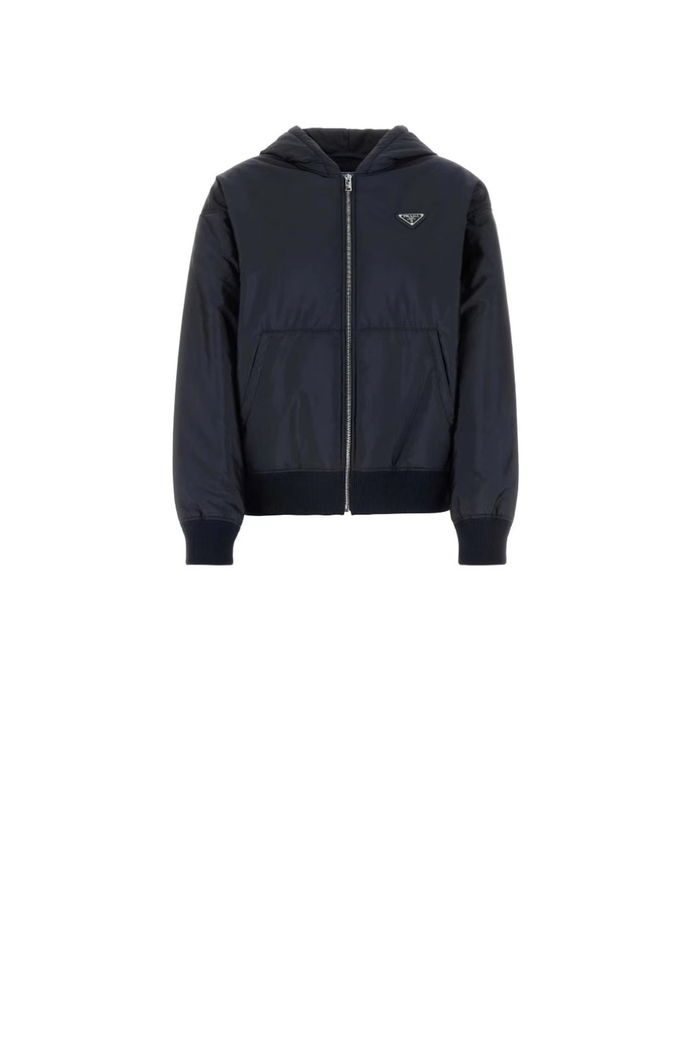 로고 쇼트 코트 > 프라다