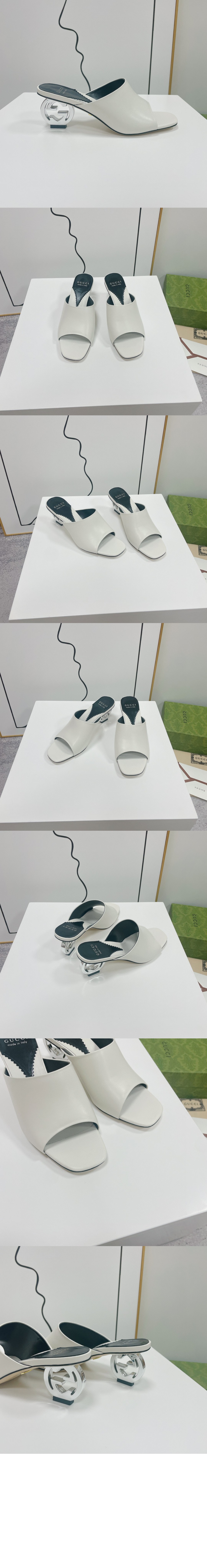 인터로킹 G 가죽 샌들 772569 > Interlocking G - 인터로킹 G