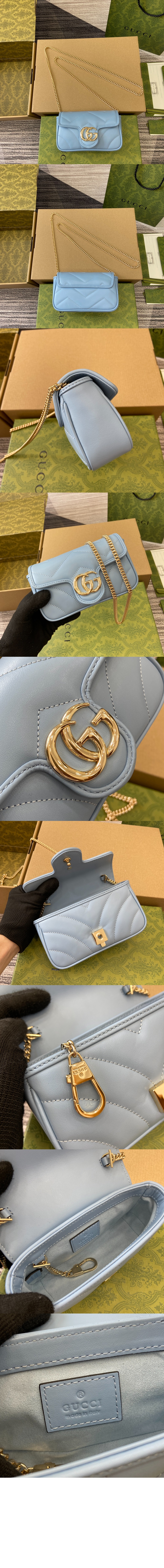 GG 마몽 수퍼 미니백 476433 > GG Marmont - GG 마몽