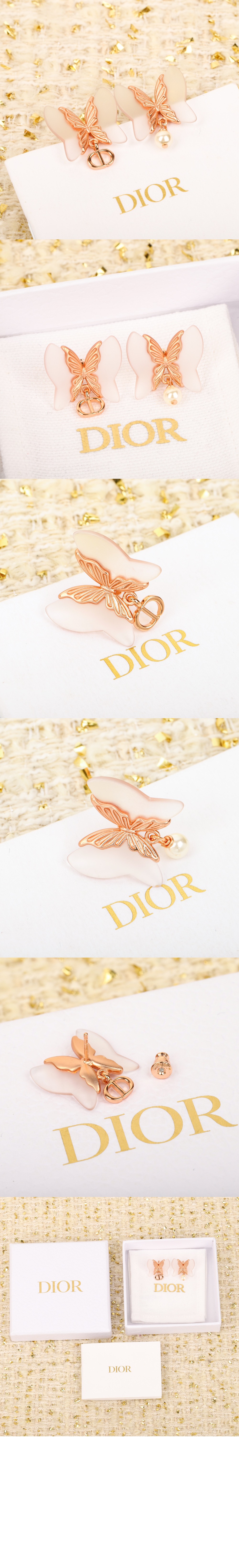 허바리움 스터드 귀걸이 E3318 > 디올