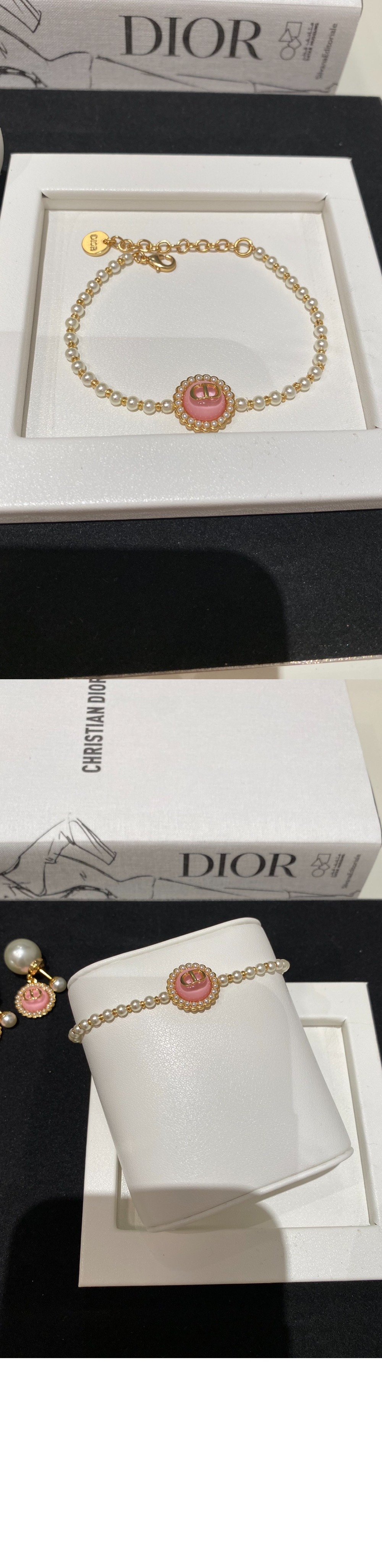 쁘띠 CD 스터드 팔찌 B2420 > 디올