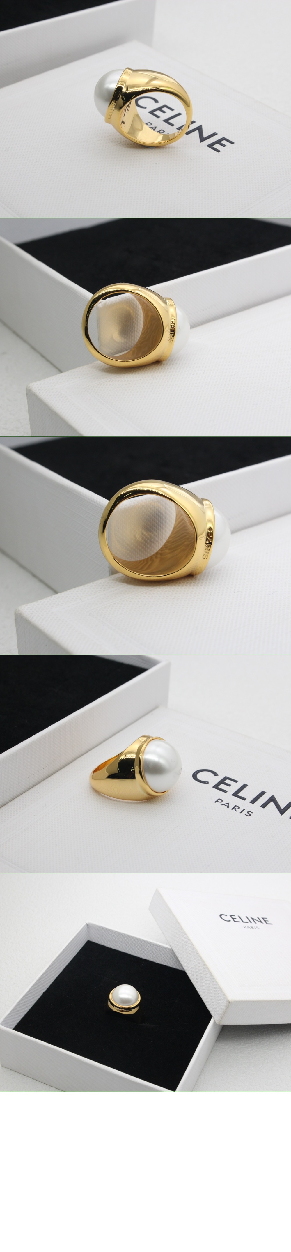 수지 진주와 골드 장식 신주 반지 461CI6 > Etc - 기타제품