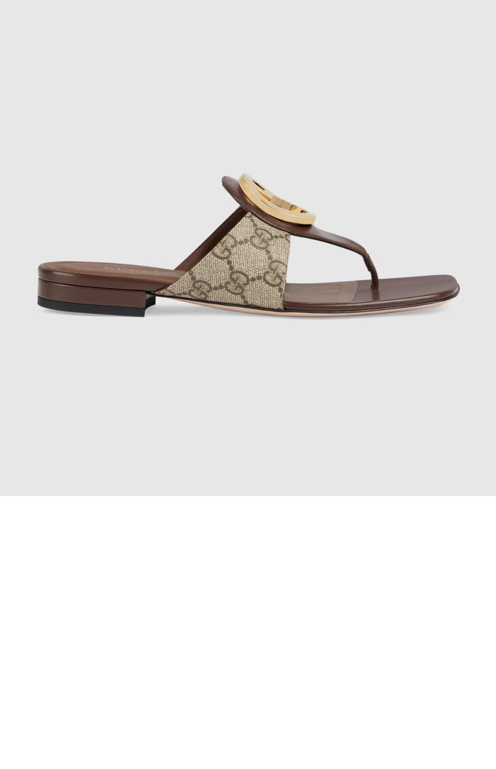 블론디 레더 통 샌들 752659 > GG Blondie - GG 블론디