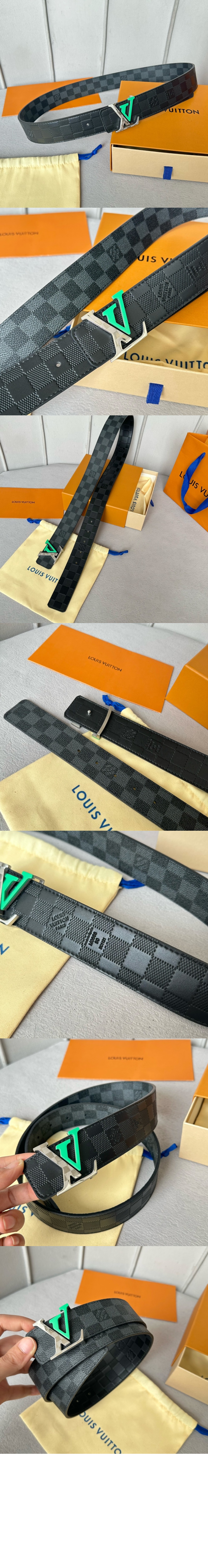 체크 리버서블 벨트 M8561T > 루이비통