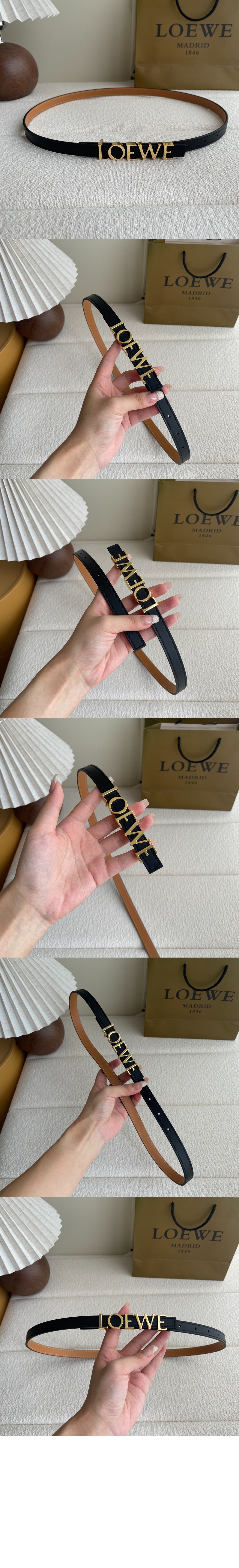 곡물 소가죽 벨트 > 로에베