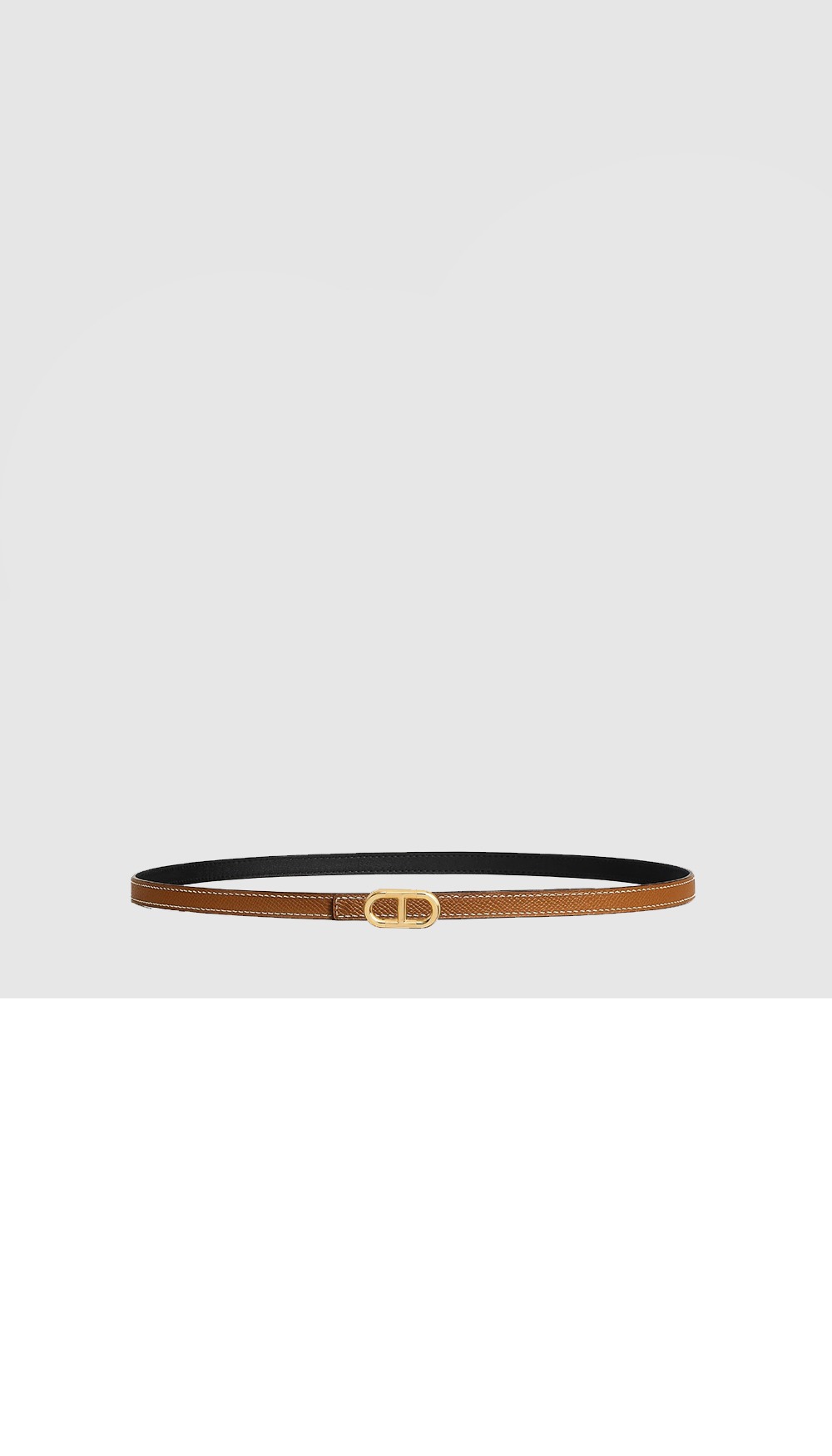 Maillon H 버클 양면 가죽 벨트 > 에르메스