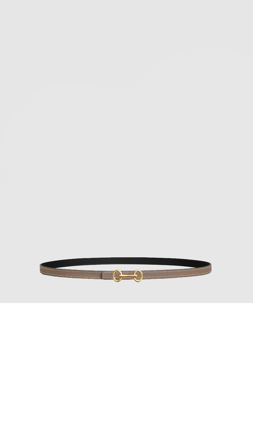 헤리티지 버클 양면 가죽 벨트 > 에르메스