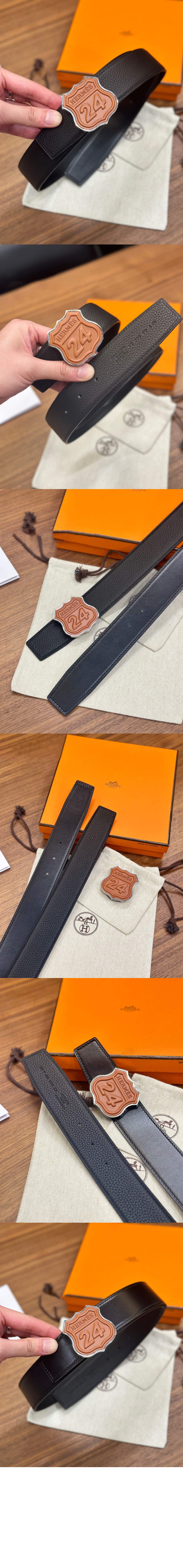 양면 가죽 벨트 > 에르메스