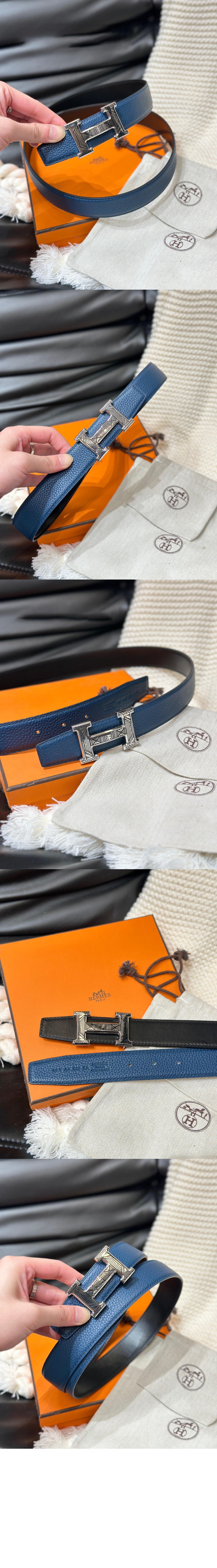 양면 가죽 벨트 > 에르메스