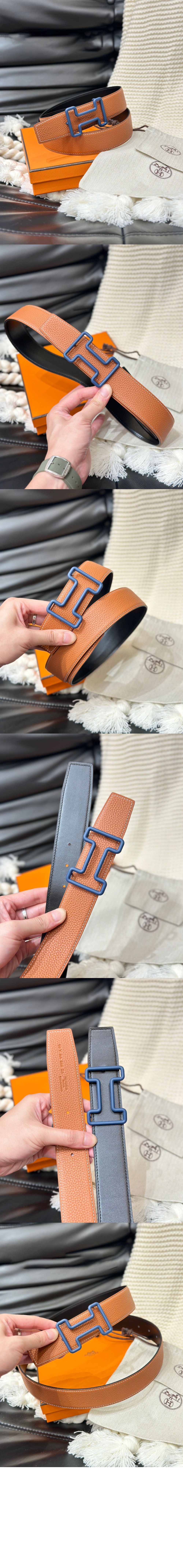 양면 가죽 벨트 > 에르메스