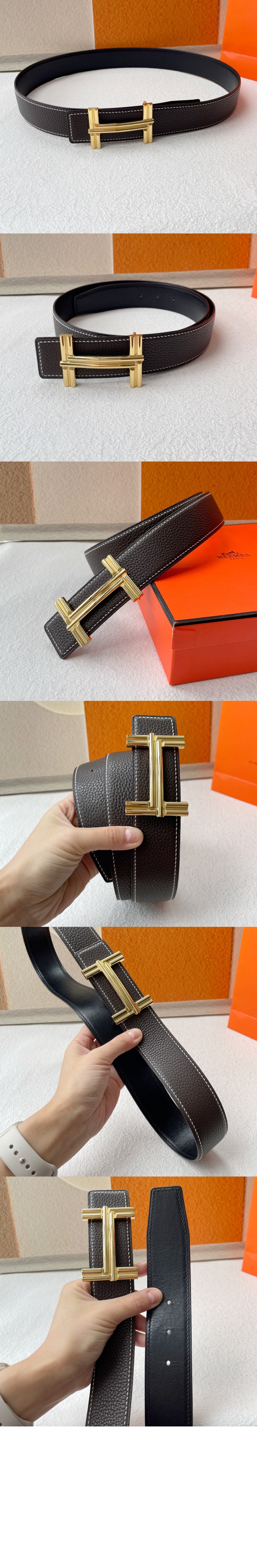 벨트 버클 벨트 가죽 트래버스 리버시블 > 에르메스