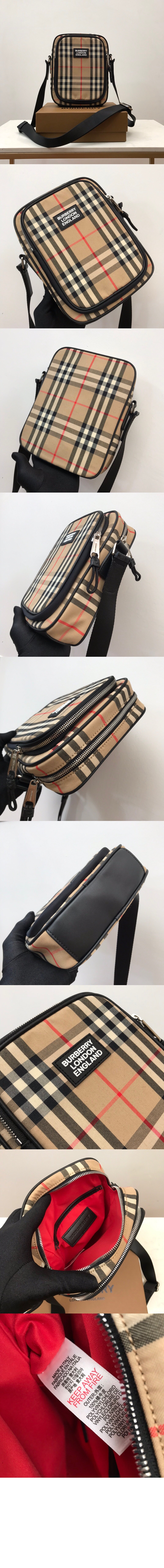 체크 레더 크로스바디백 80233811 > Etc - 기타제품