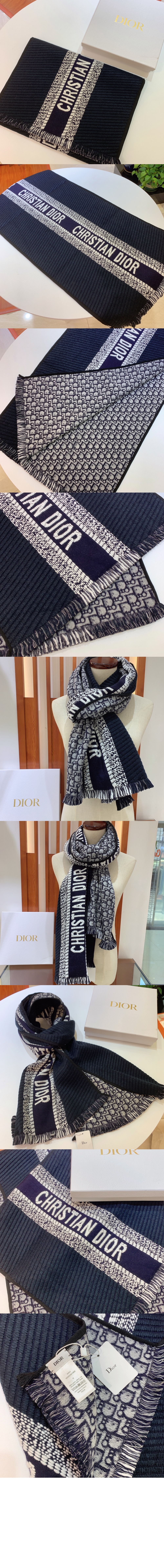 Oblique University 리버서블 스카프 14CDO > 디올