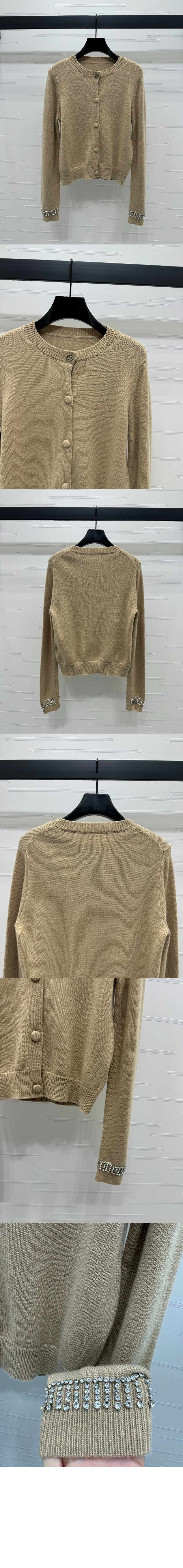 쥬얼 장식 울 캐시미어 가디건 > Etc - 기타제품