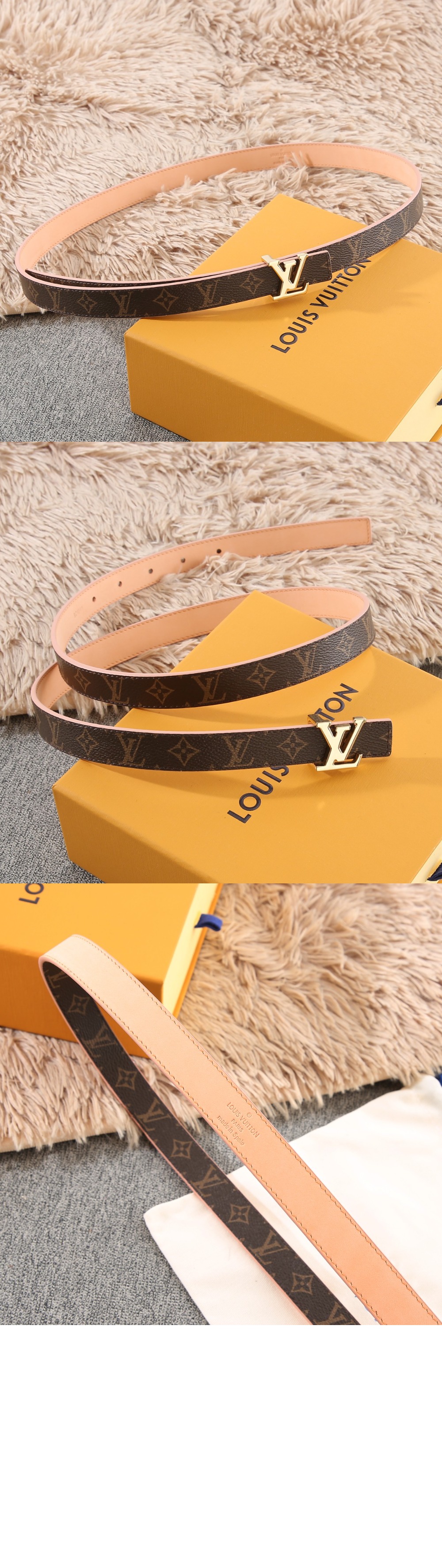 아이코닉 리버서블 벨트 M8387W > 루이비통