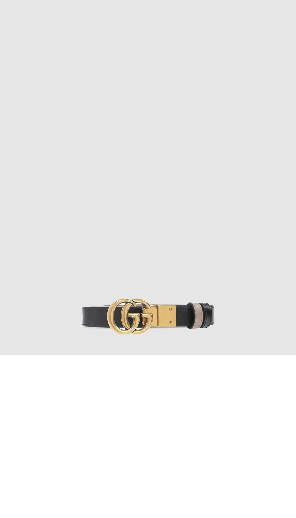 GG 마몽 리버서블 씬 벨트 659418 > 구찌