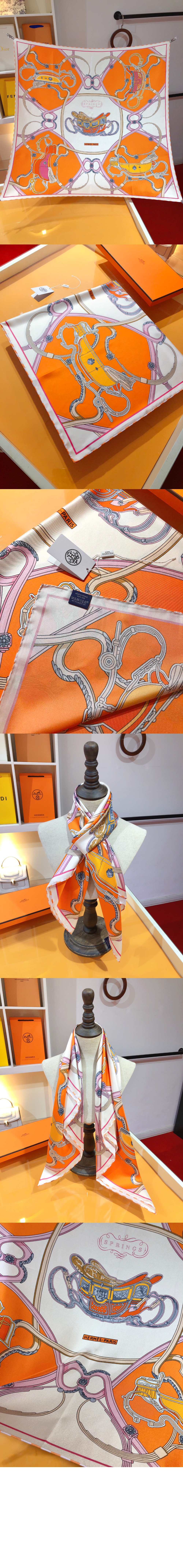Springs Remix Scarf  스카프 90 > 에르메스