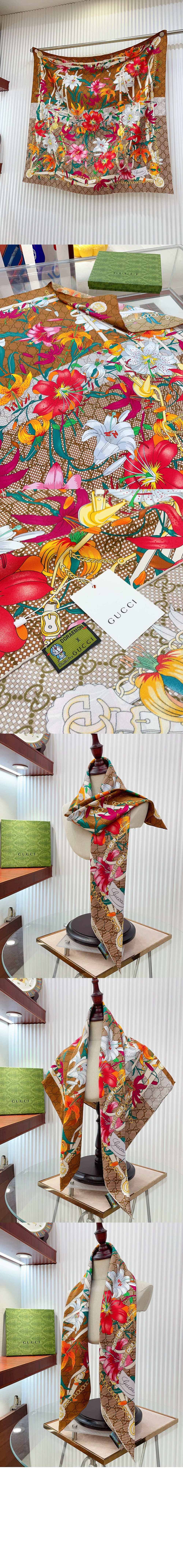 플로라 프린트 실크 스카 777068 > Etc - 기타제품