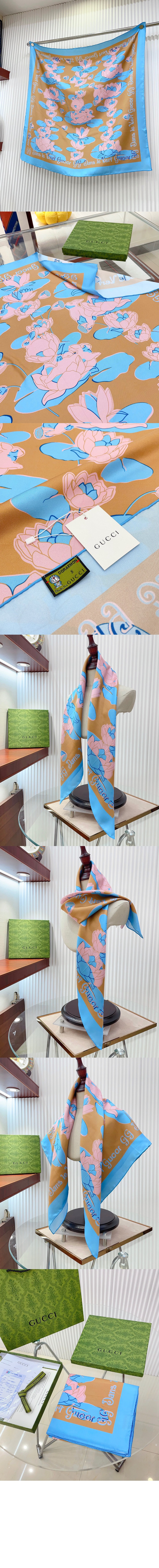 플로라 프린트 실크 스카프 722713 > Etc - 기타제품