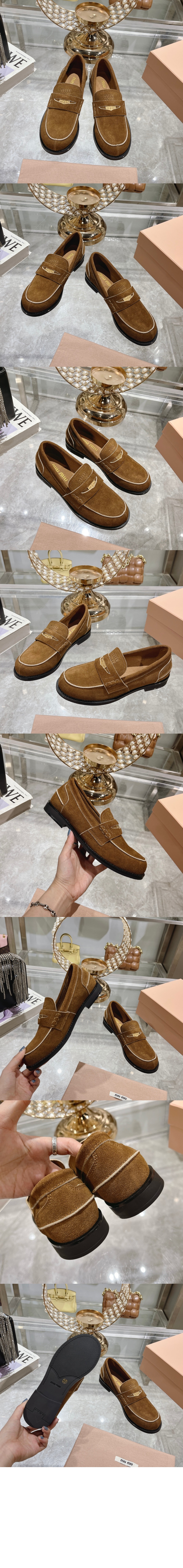 페이디드 스웨이드 로퍼 5D773D > Loafers and lace-ups - 로퍼 및 레이스업