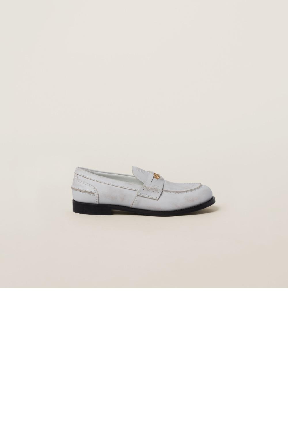 빈티지 효과 가죽 페니 로퍼 5D773D > Loafers and lace-ups - 로퍼 및 레이스업